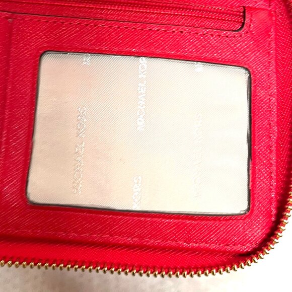 Michael Kors Red/Gold Eyelet wallet - Picture 8 of 13